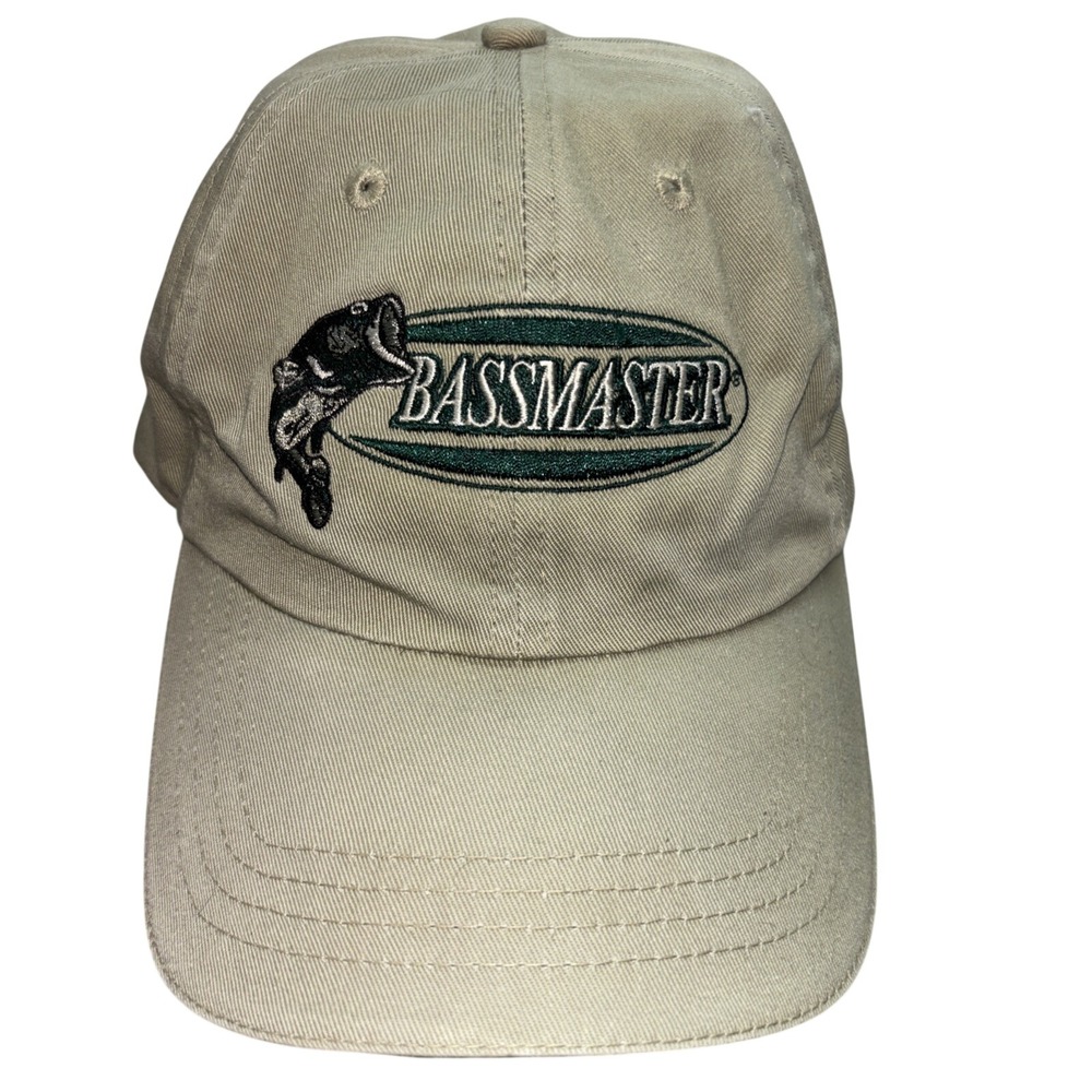 Bassmaster Baseball Cap Mens One Size Fit Most Brown Adjustable Fishing‎ Outdoor